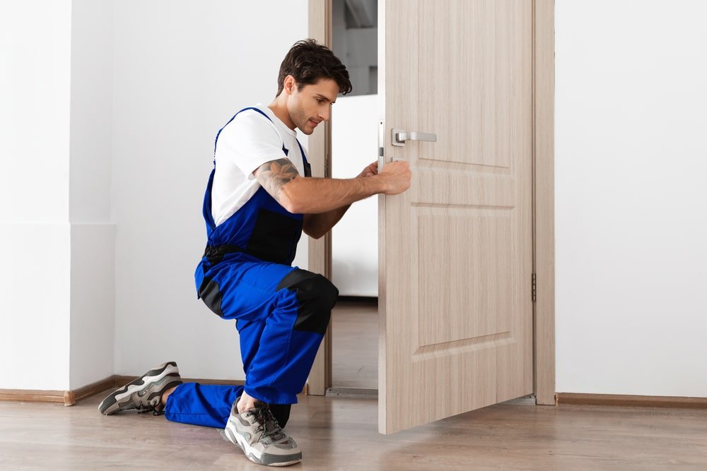 how to hang a door in an existing frame